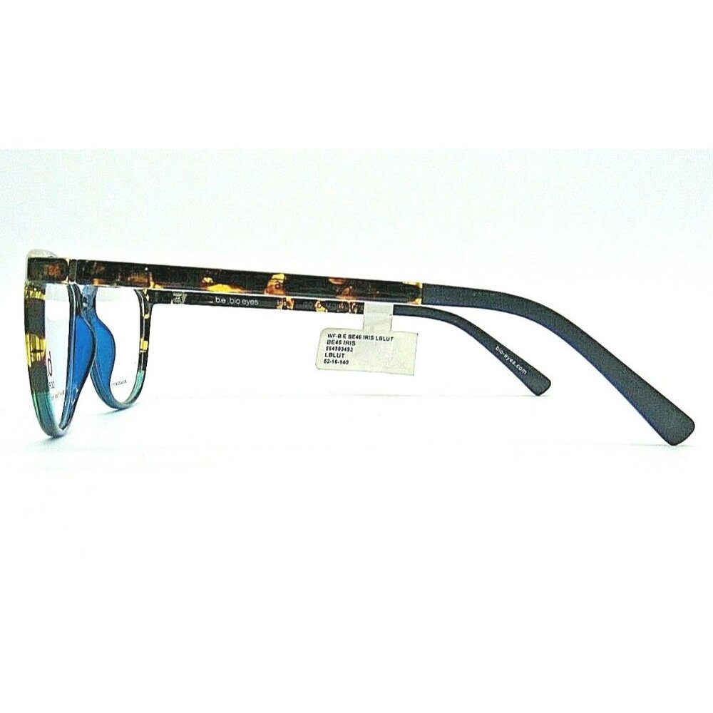 Be Bio Eyes Iris Biobased Blue & Tortoise Eyeglasses Frame Size 52-16-140 - Sust - Picture 5 of 5